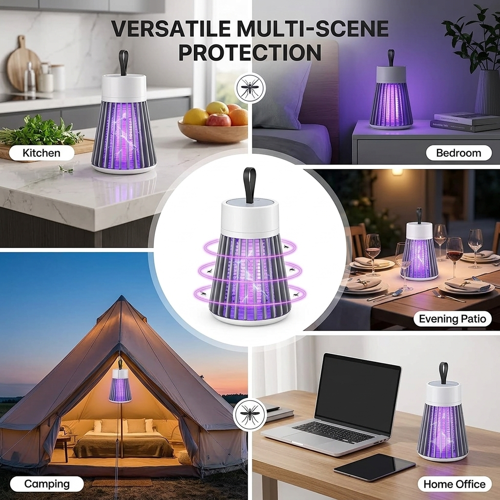 Rushbegin MosquitoZap™ — Silent Guard Mosquito UV Lamp