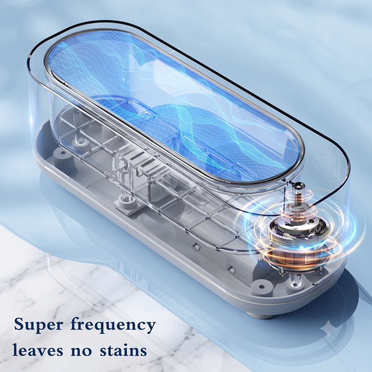 Rushbegin Ultrasonic Cleaner for Eyeglasses, Jewellery, Makeup brushes, Dentures