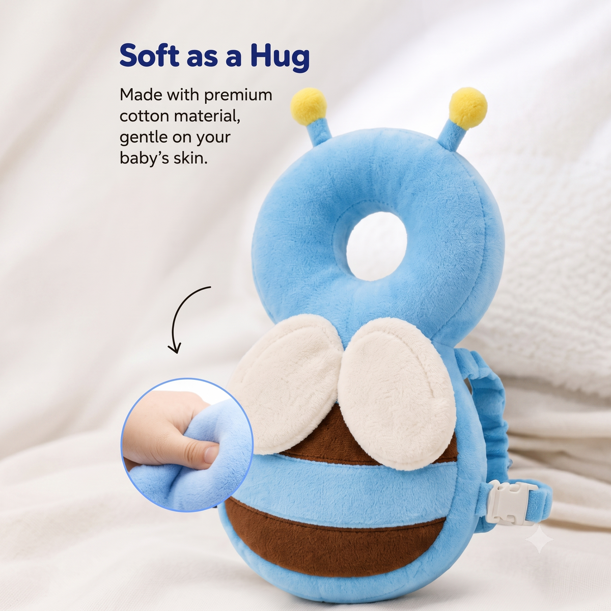 Rushbegin Baby Head Protector Backpack | Toddler guard |  Adjustable Strap | Washable Cushion
