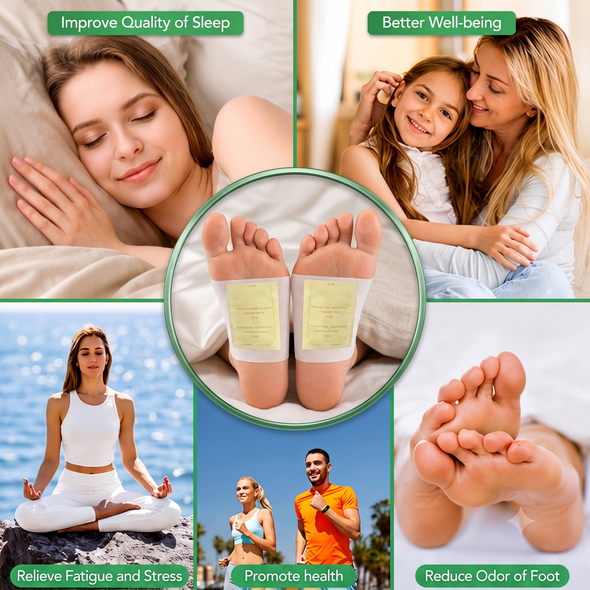 Detox Foot Patches (Pack of 10)