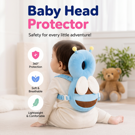 Rushbegin Baby Head Protector Backpack | Toddler guard |  Adjustable Strap | Washable Cushion